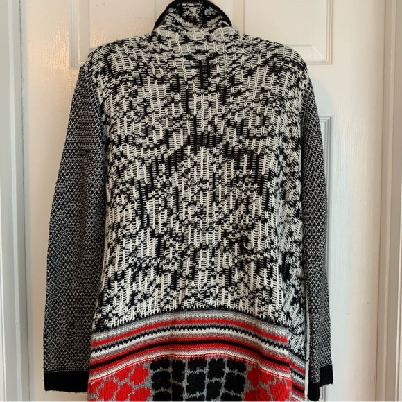 DESIGUAL by Christian Lacroix 46J2L12 Open Front Wrap Sweater Cardigan - Picture 14 of 15